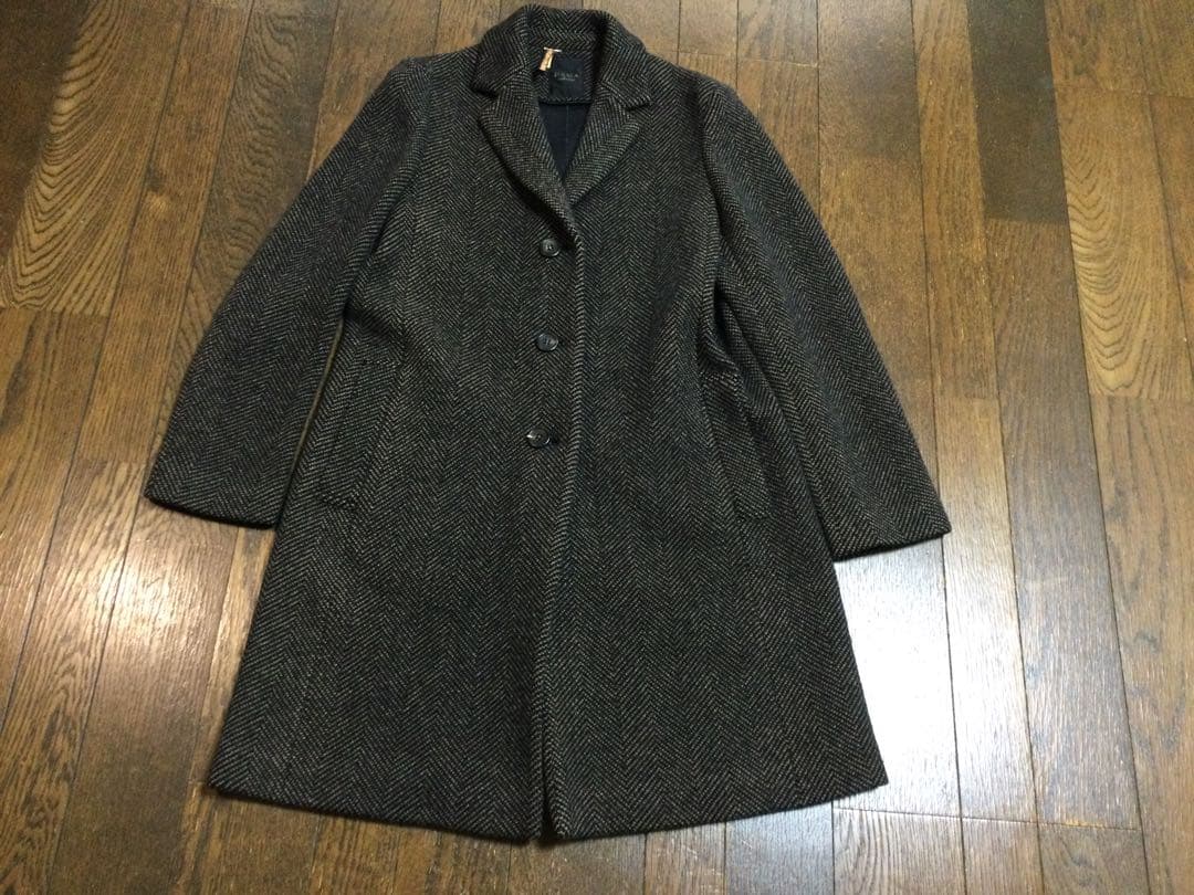 ダーマコレクション　カシミヤヘリンボーンコート