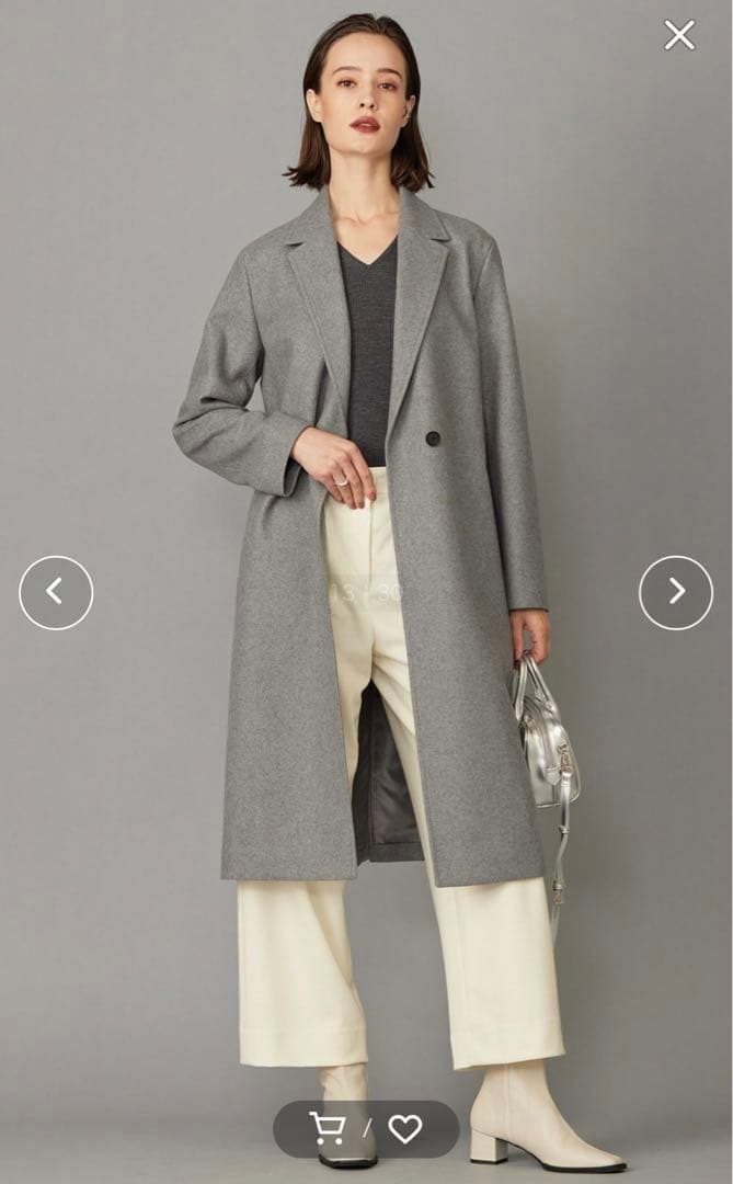 ICB 00号　軽い！ウールライトメルトン チェスターコート