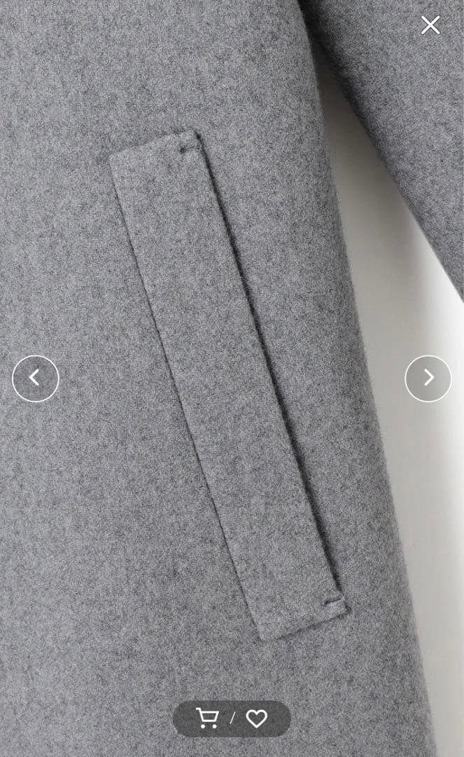 ICB 00号　軽い！ウールライトメルトン チェスターコート