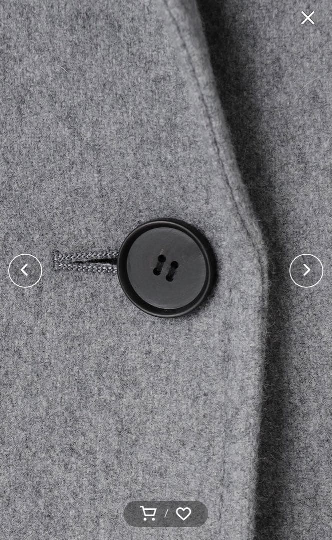 ICB 00号　軽い！ウールライトメルトン チェスターコート