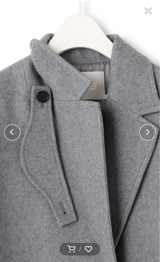 ICB 00号　軽い！ウールライトメルトン チェスターコート