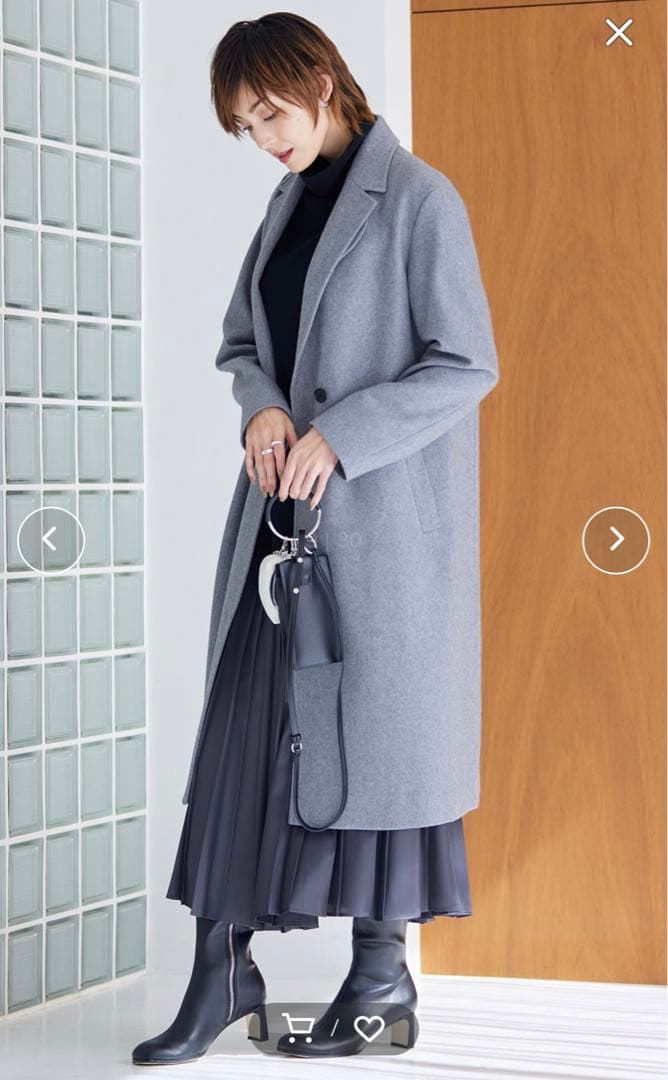 ICB 00号　軽い！ウールライトメルトン チェスターコート