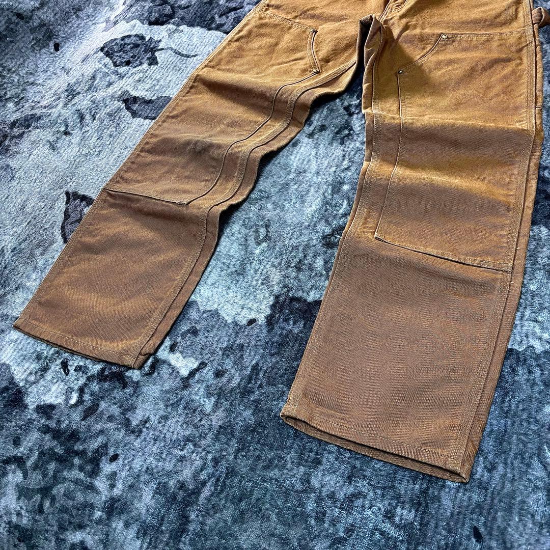 コメ欄セール！USA Carhartt ダブルニー ブラウン 29×30 B01