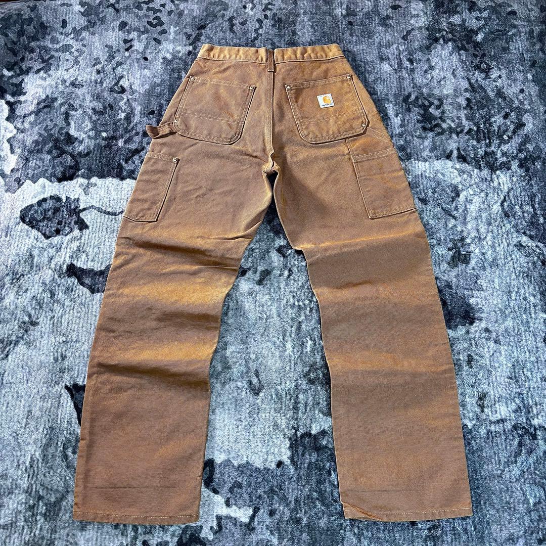 コメ欄セール！USA Carhartt ダブルニー ブラウン 29×30 B01