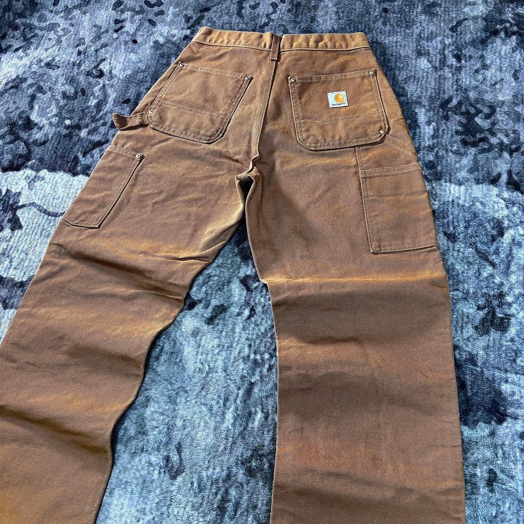 コメ欄セール！USA Carhartt ダブルニー ブラウン 29×30 B01