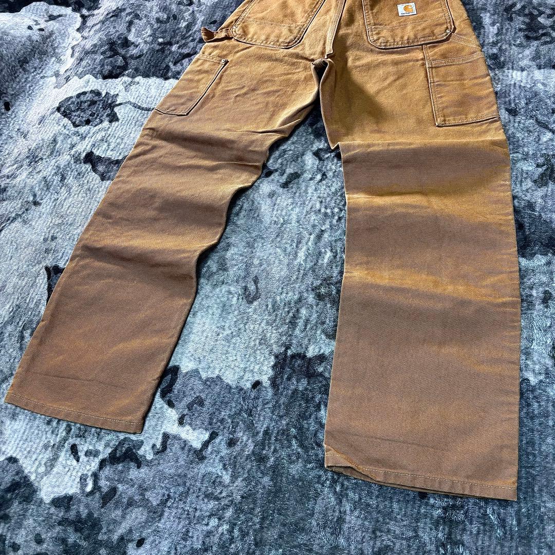 コメ欄セール！USA Carhartt ダブルニー ブラウン 29×30 B01