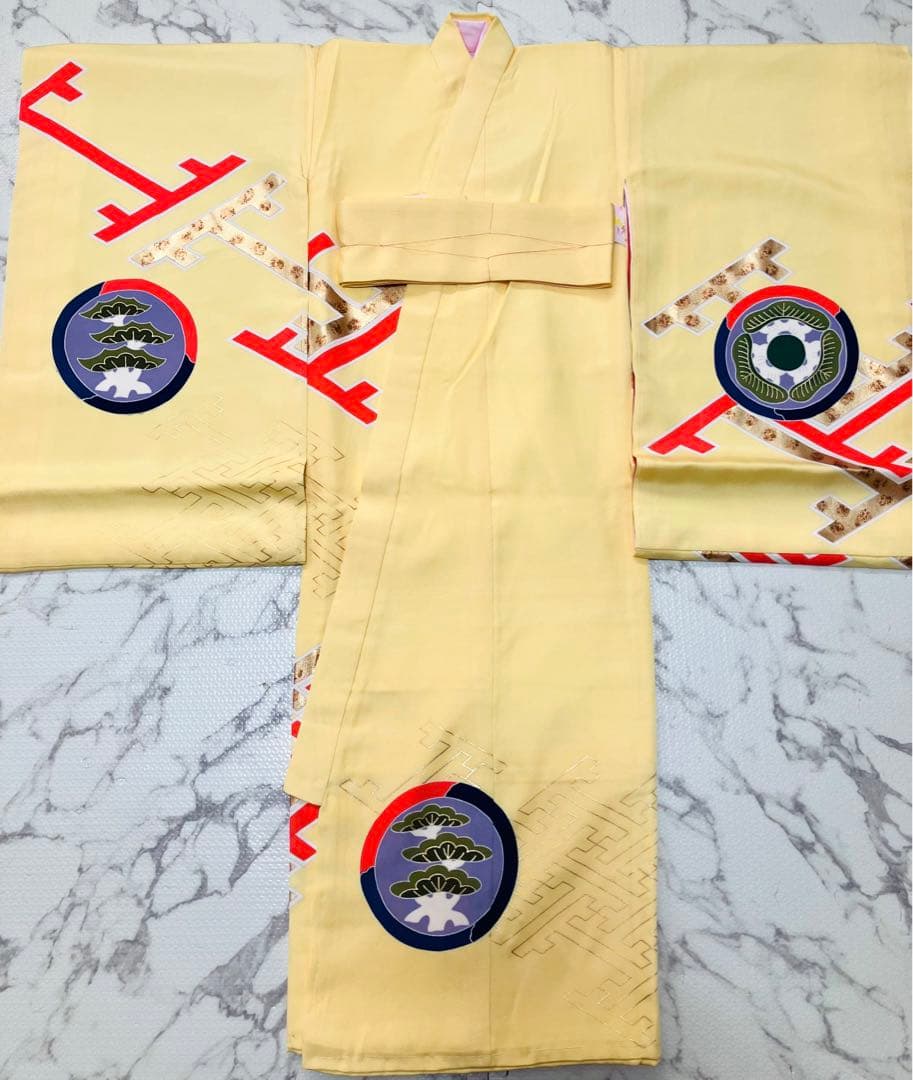 【新品未使用】お宮参り産着 祝い着 赤ちゃん女の子用　着物　襦袢