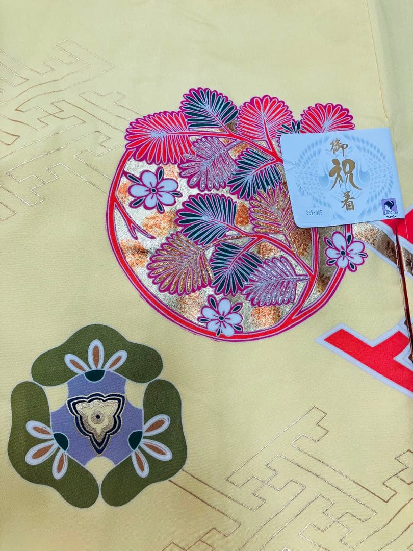 【新品未使用】お宮参り産着 祝い着 赤ちゃん女の子用　着物　襦袢