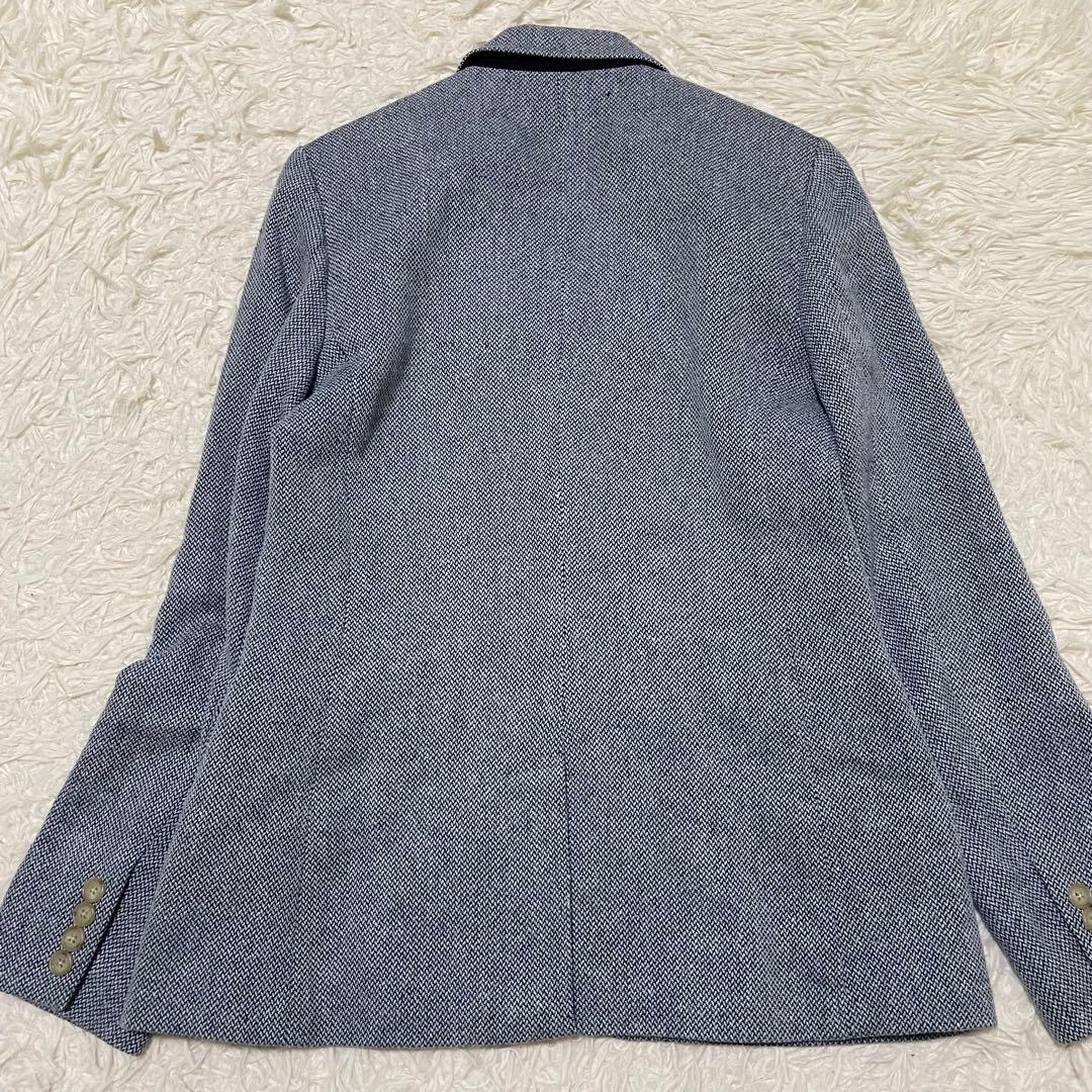 極美品 ラルフローレン ツイードジャケット ブルーツイード ブレザー 近年モデル