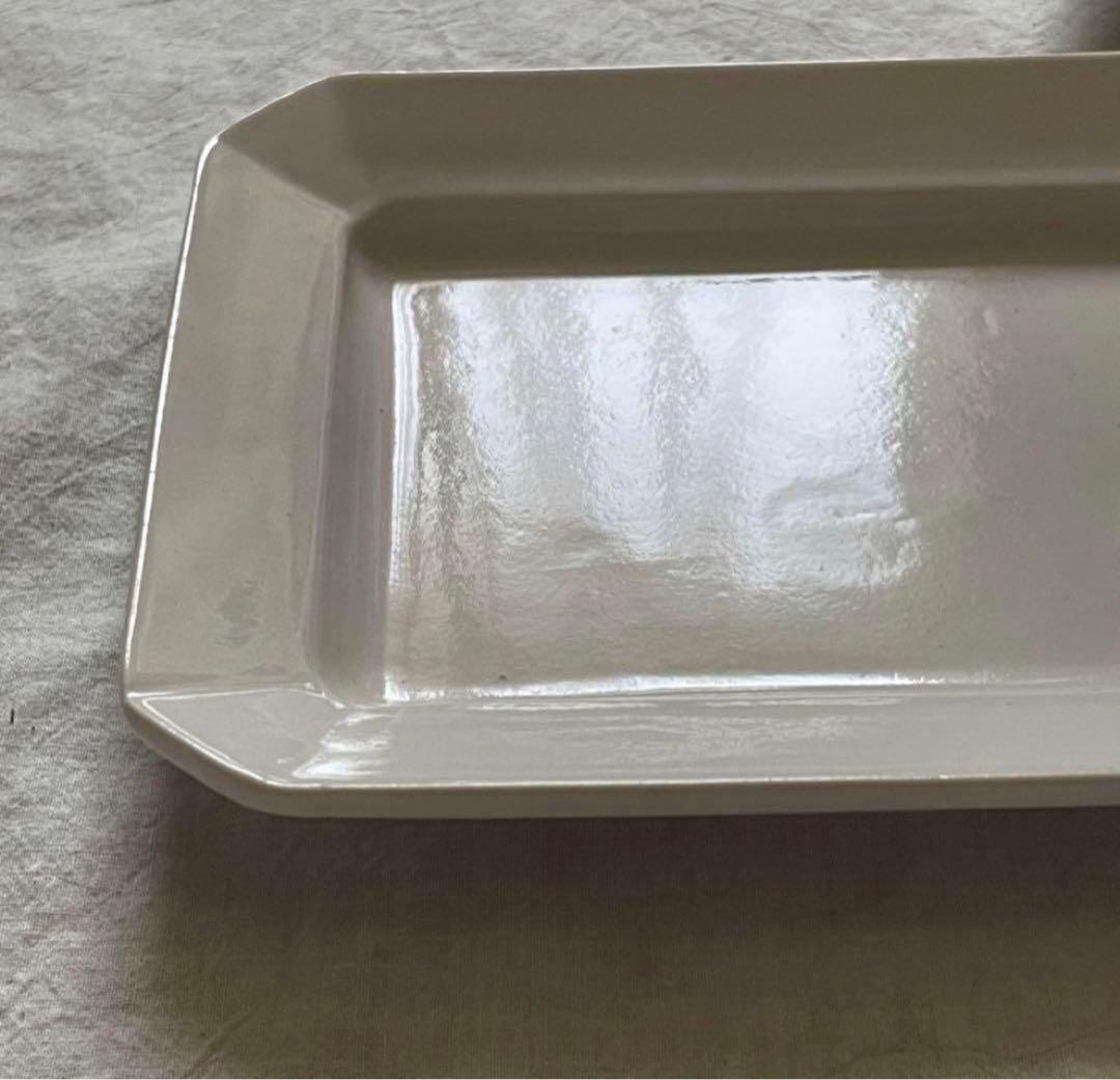 岡田直人 さん スクエア 隅切り 長角皿 未使用【1枚】