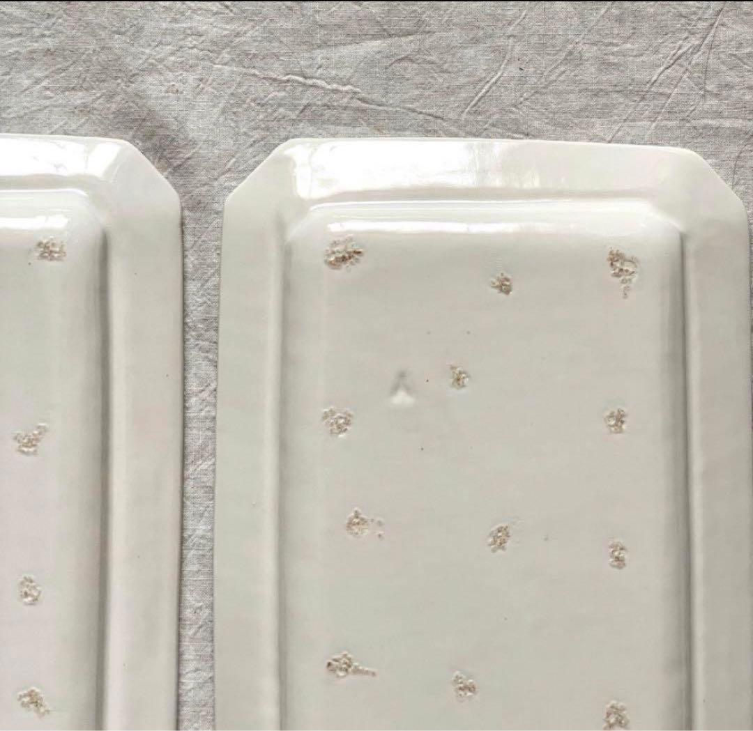 岡田直人 さん スクエア 隅切り 長角皿 未使用【1枚】