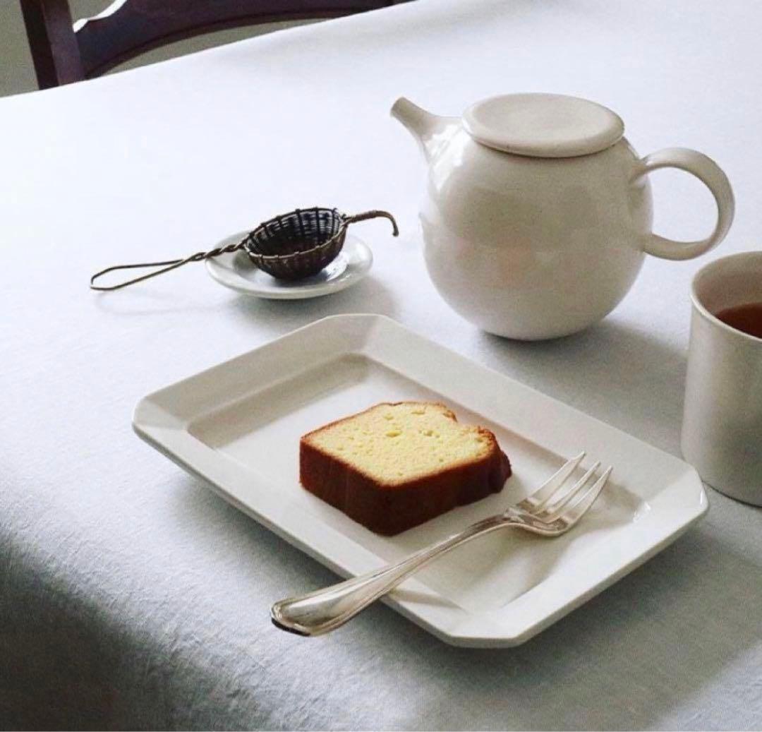 岡田直人 さん スクエア 隅切り 長角皿 未使用【1枚】