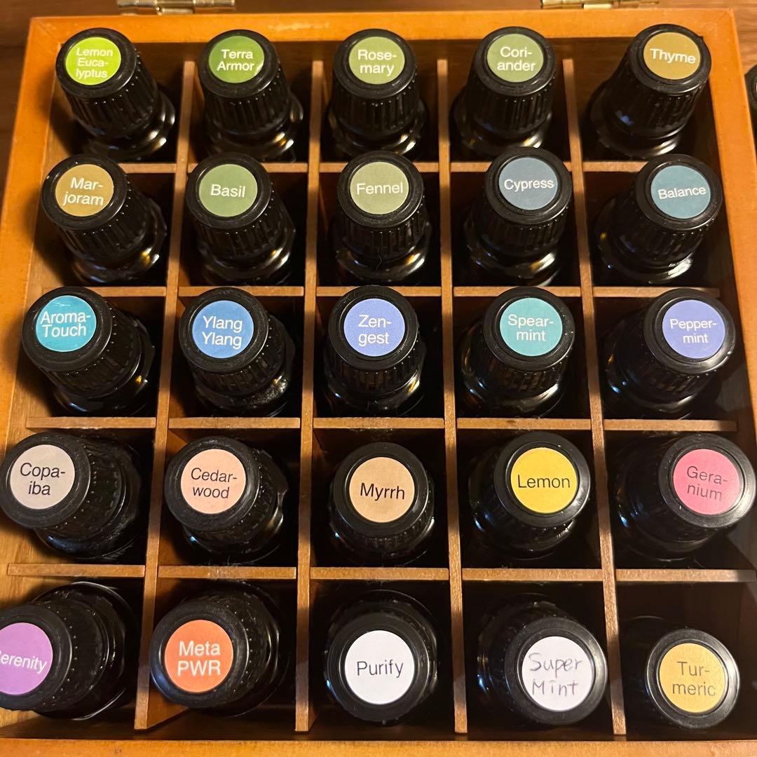 【正規品/開封済】ドテラ エッセンシャルオイルセット(ケース付き)