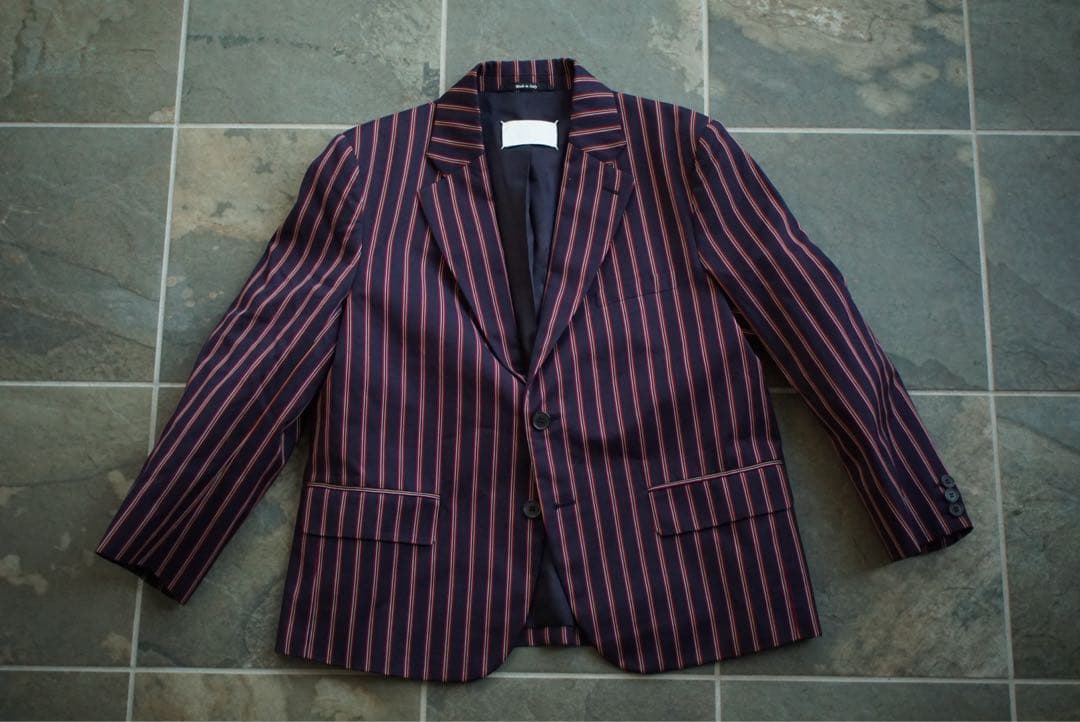 V*E様 美品 maison margiela ジャケットスリング ストライプ