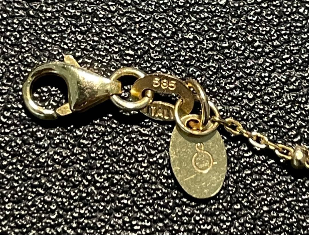 Loquet London 14Kゴールドチェーンネックレス箱付