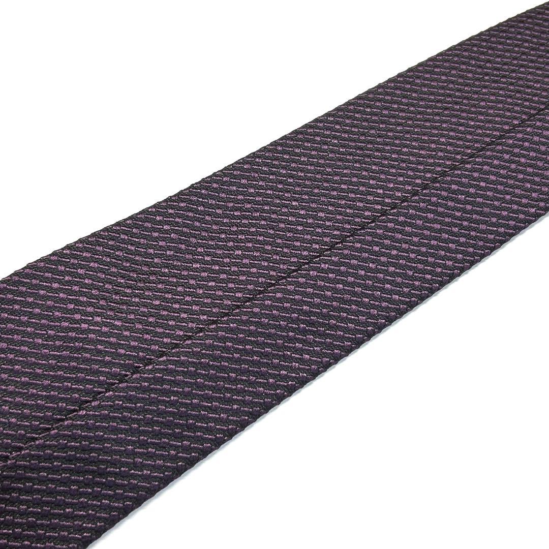 【未使用に近い✨】トムフォード ネクタイ パープルナロー ジャガード 高級シルク