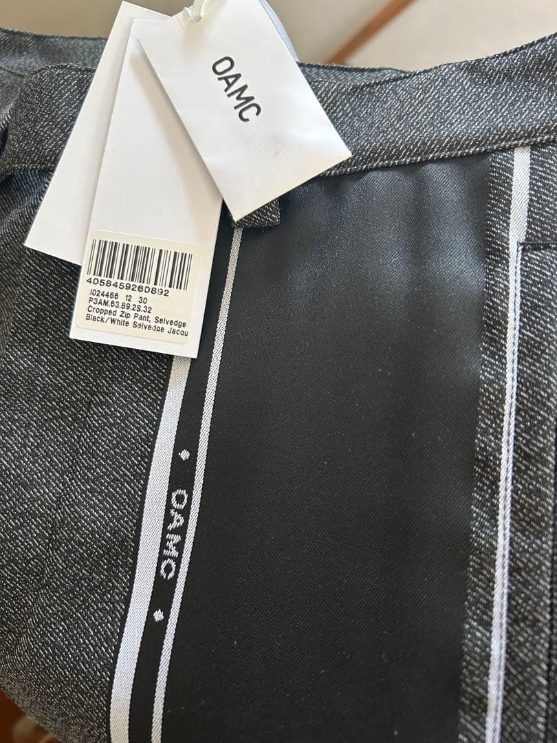 OAMC ストライプスラックス グレー ブラック 新品 30