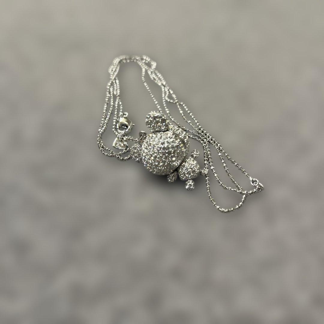 【希少】SWAROVSKI スワロフスキー ロングネックレス クリスタルベア