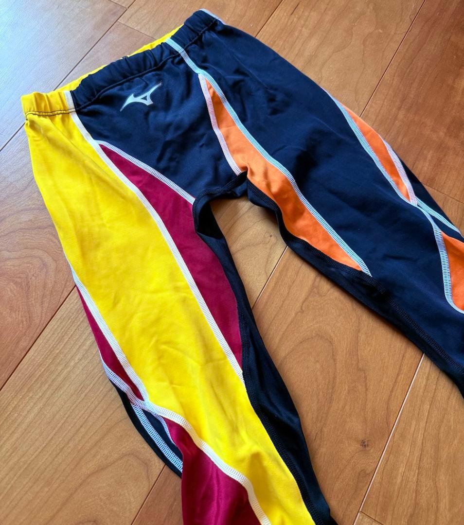 【美品・レア】MIZUNO アクセルスーツ ロングスパッツ Mサイズ 競パン