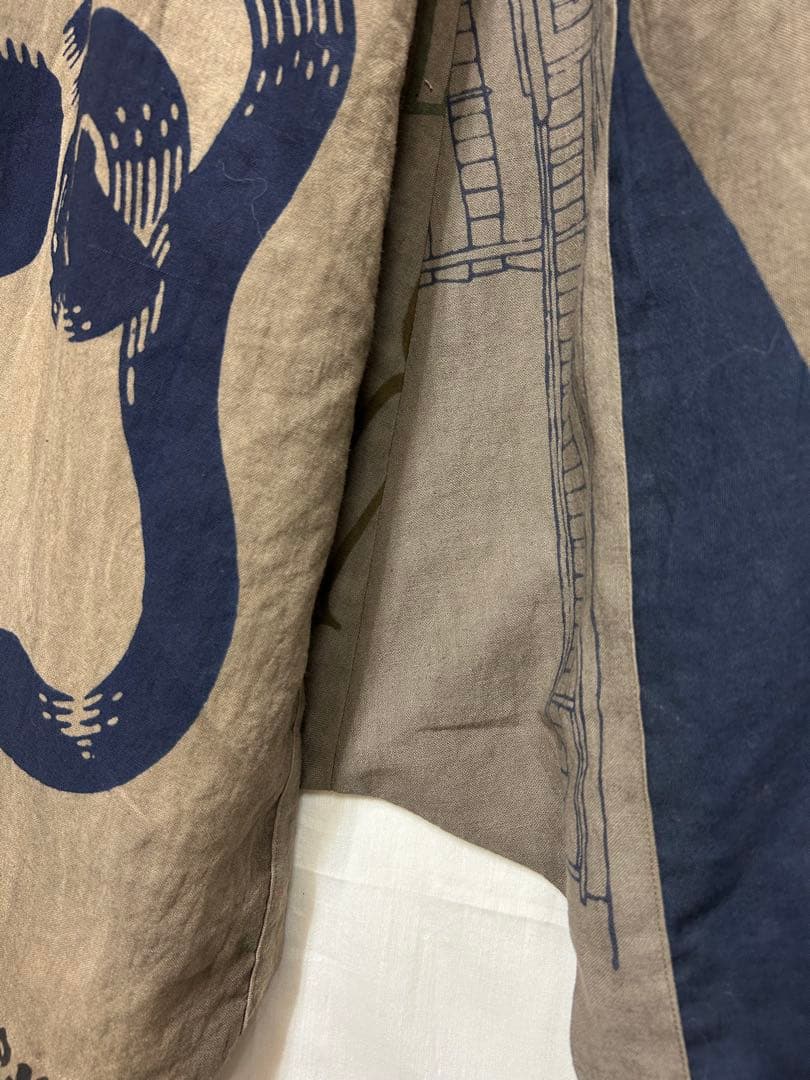 柿渋染め　手ぬぐい　サルエルパンツ　2