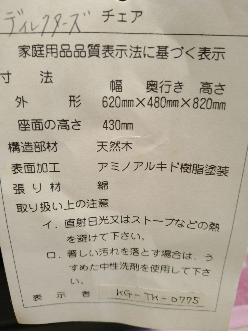 【【Kodak】コダック　ディレクターズチェアー　新品未使用！希少品！入手困難！