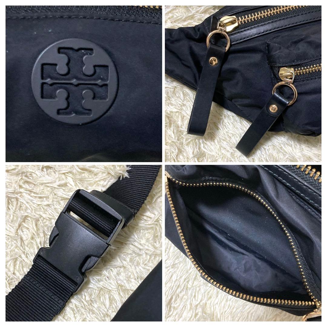【美品】トリーバーチ ペリー ボディバッグ ナイロン ブラック クロスボディ