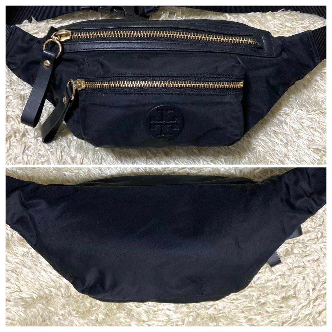 【美品】トリーバーチ ペリー ボディバッグ ナイロン ブラック クロスボディ