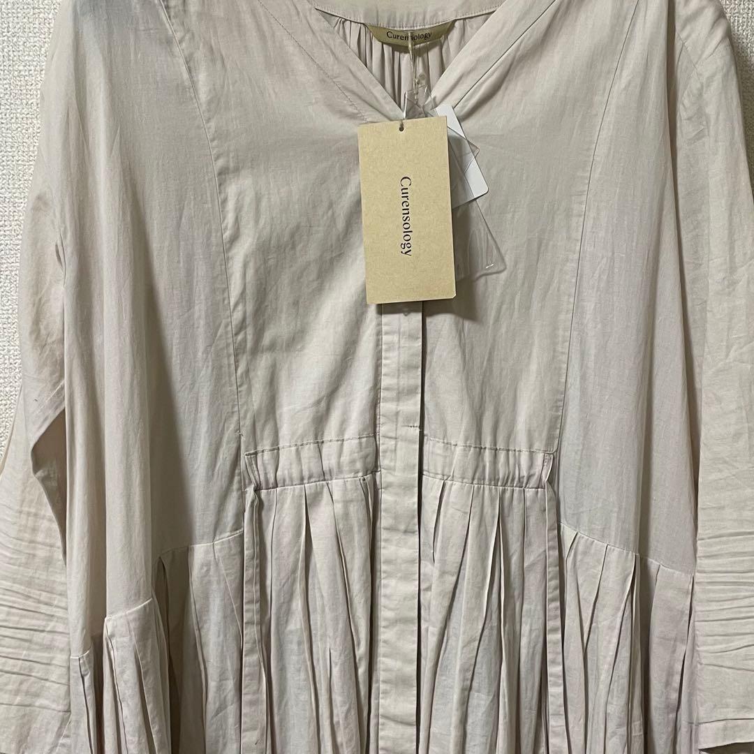 新品未使用タグ付き タックスカートロングスリーブワンピース　カレンソロジー