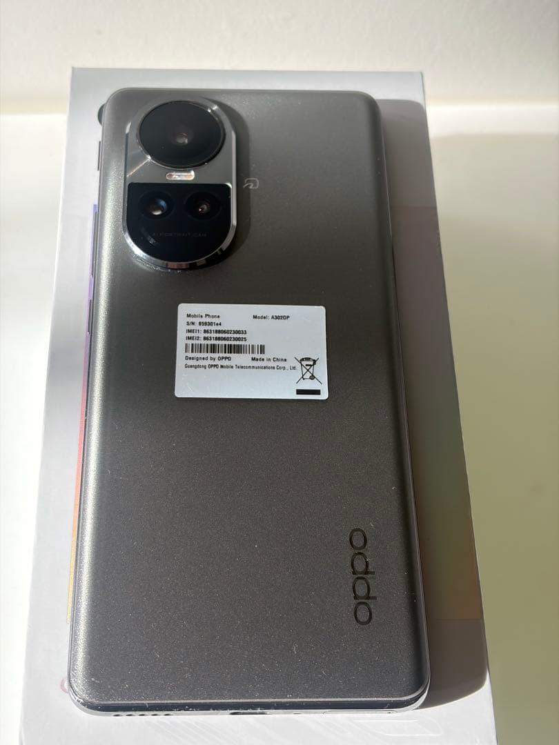 OPPO Reno10 Pro 5G 8GB/256GB グレー　SIMフリー