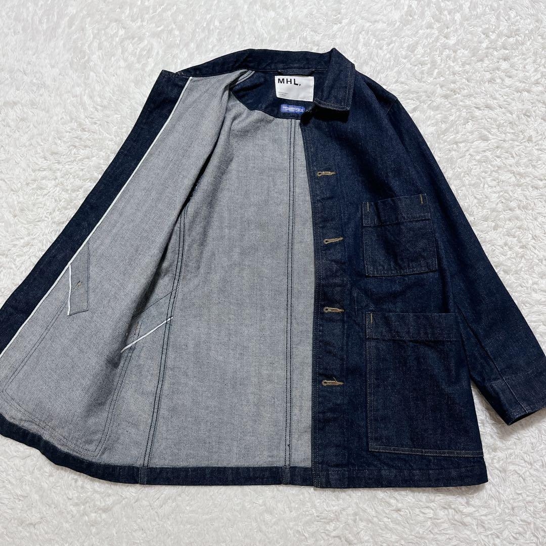 極美品✨MHL. デニムジャケット Gジャン　インディゴブルー　36 日本製