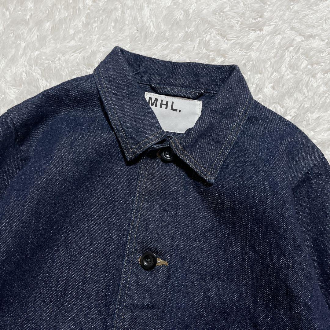 極美品✨MHL. デニムジャケット Gジャン　インディゴブルー　36 日本製