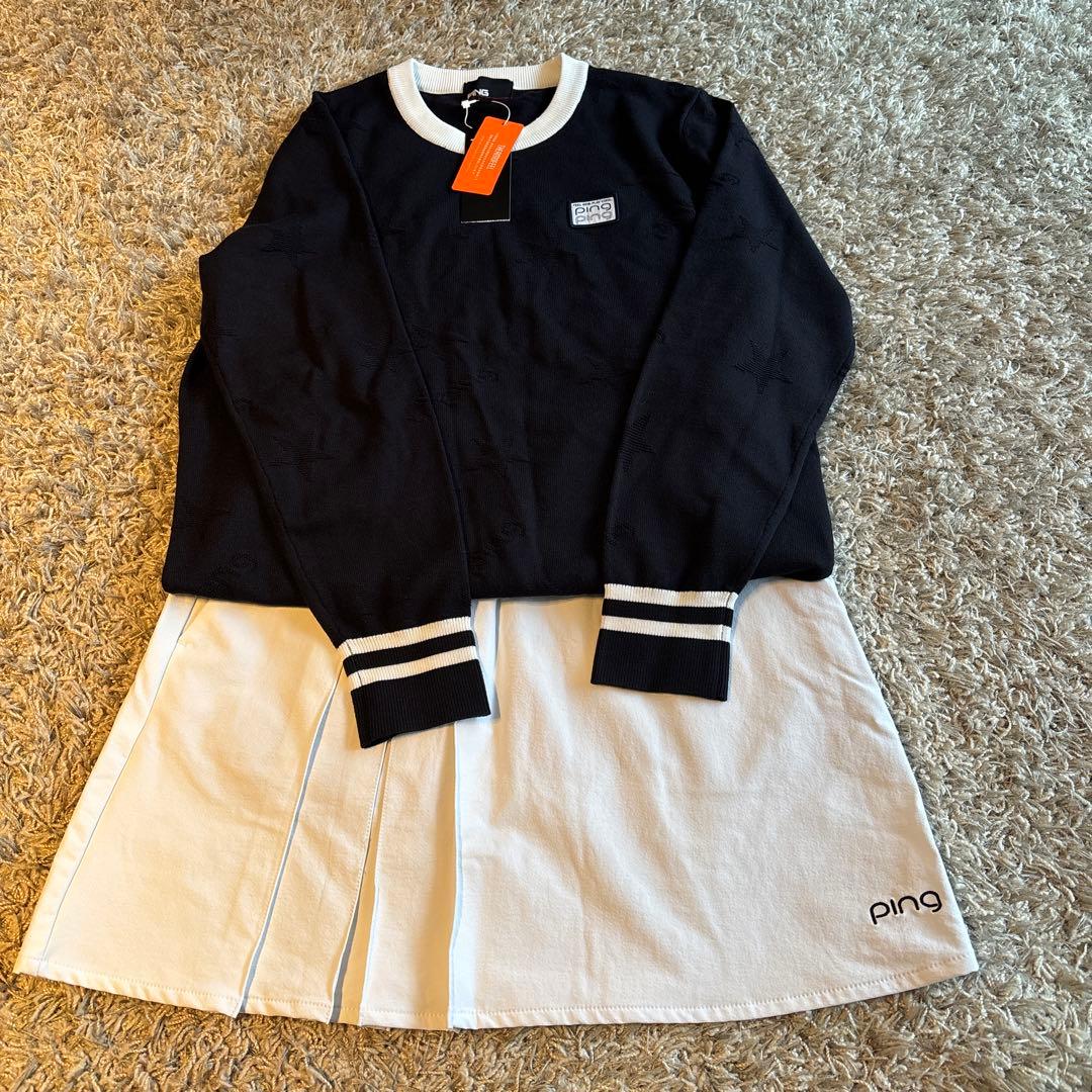 PINGセーター&スカート