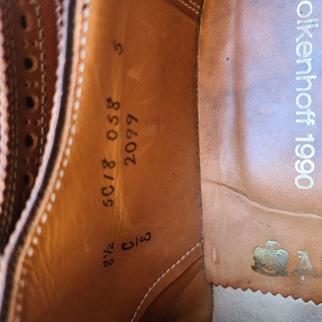 Alden 2099 ウイスキーコードバン 8.5D フルブローグ 希少カラー