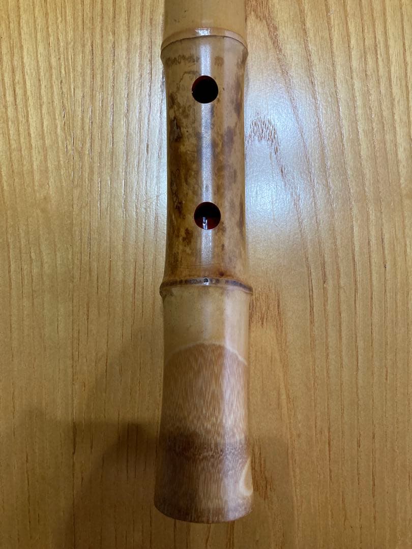 琴古流尺八　銀越銘一尺八寸管