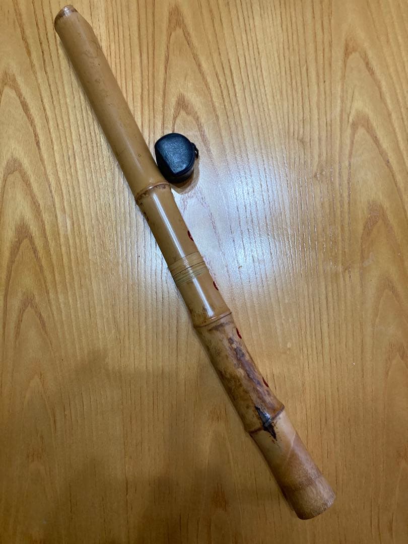 琴古流尺八　銀越銘一尺八寸管