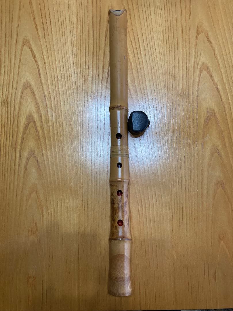 琴古流尺八　銀越銘一尺八寸管