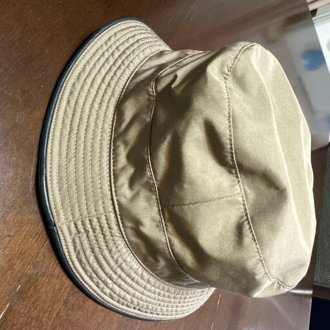 HERMES ベージュ カーキ　ハット 帽子　S エルメス