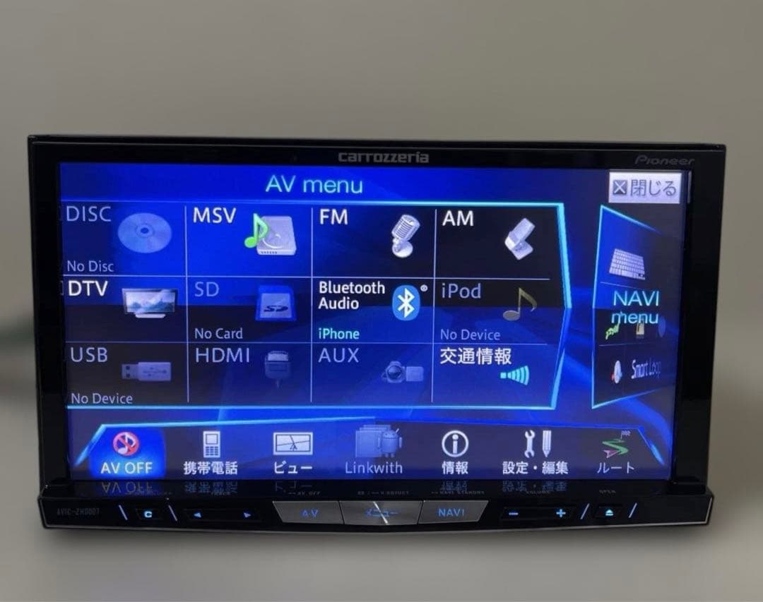 パイオニアカーナビゲーションシステム AVIC-ZH0007