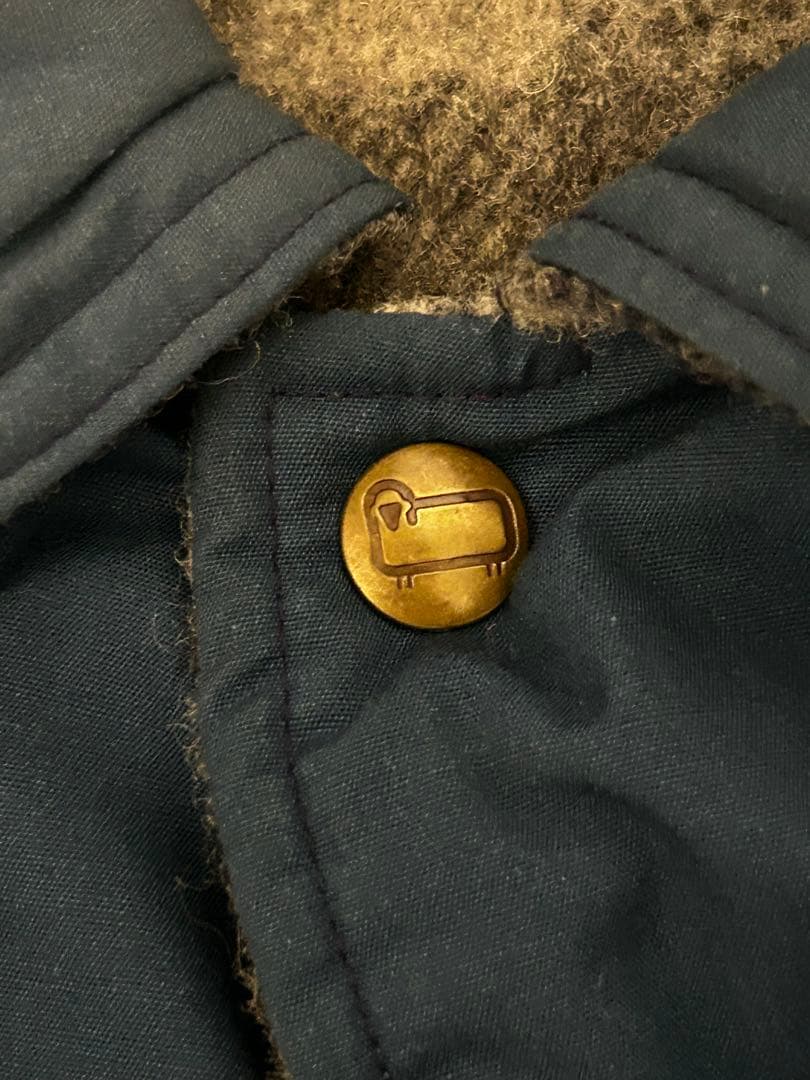 【好配色】70s USA製 Woolrich リバーシブル ベスト スナップ