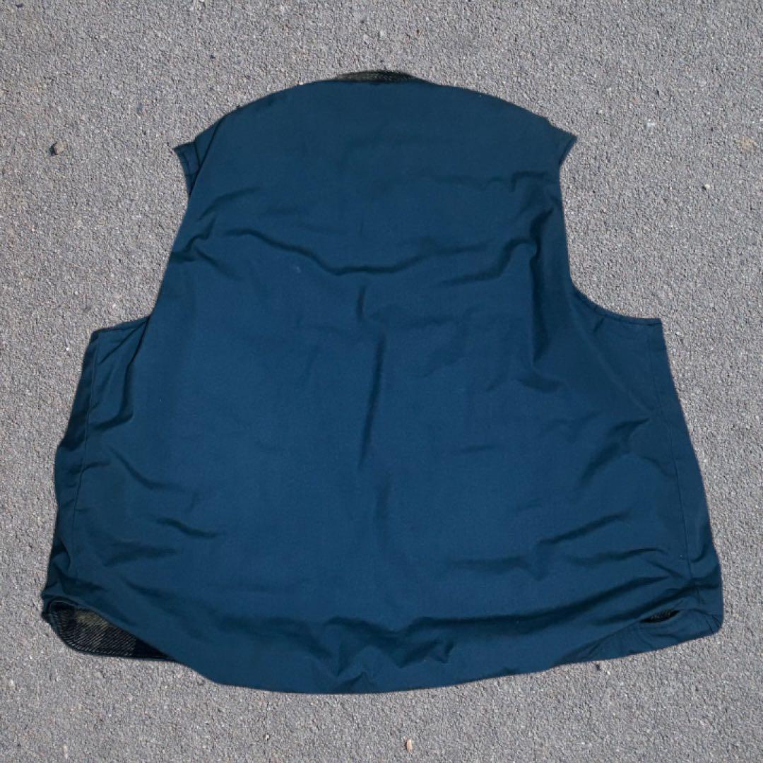 【好配色】70s USA製 Woolrich リバーシブル ベスト スナップ