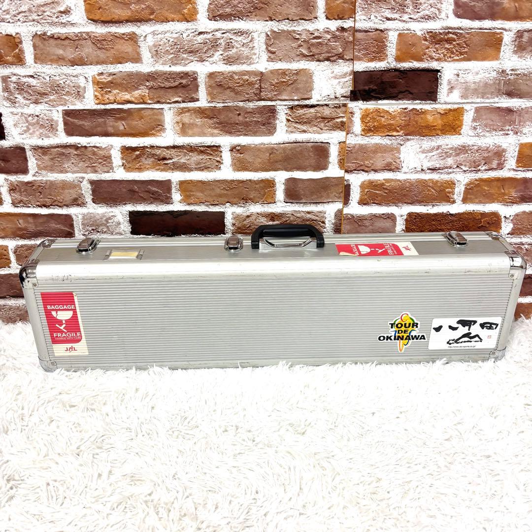 希少6弦✨美品✨沖縄 六線三線 本蛇皮 三味線 ハードケース 演奏可能