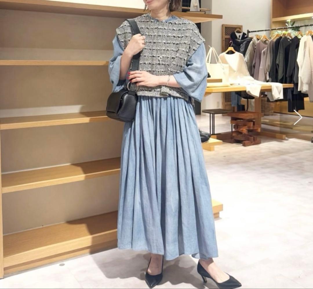 12/16までお値下げ♡【新品・タグ付き】Beardsleyのツイードポンチョ