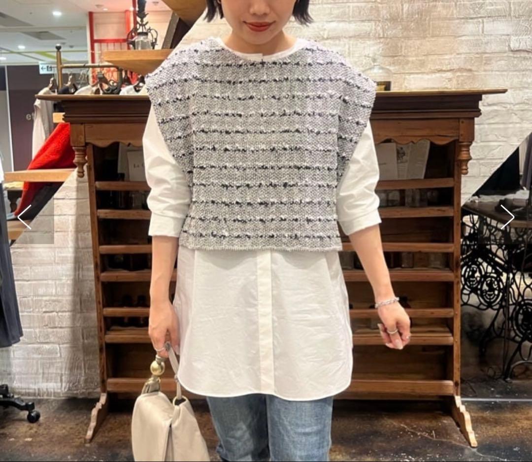 12/16までお値下げ♡【新品・タグ付き】Beardsleyのツイードポンチョ