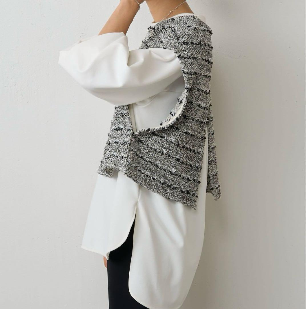 12/16までお値下げ♡【新品・タグ付き】Beardsleyのツイードポンチョ