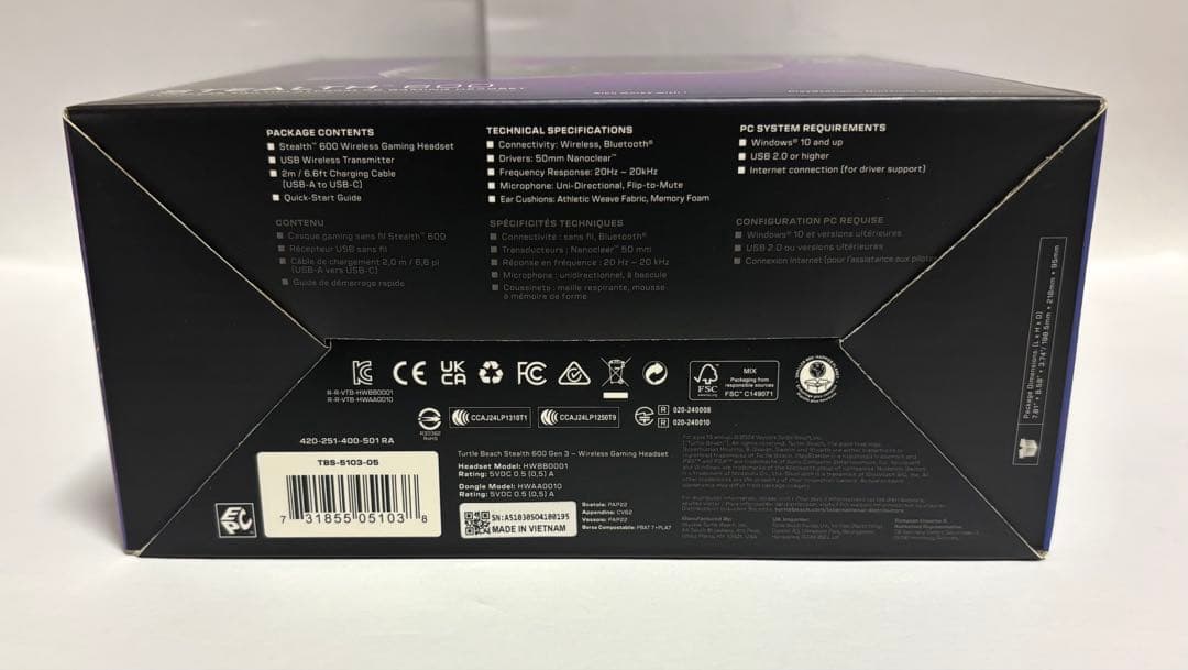 新品 ゲーミングヘッドセット Stealth 600 Gen3 PC