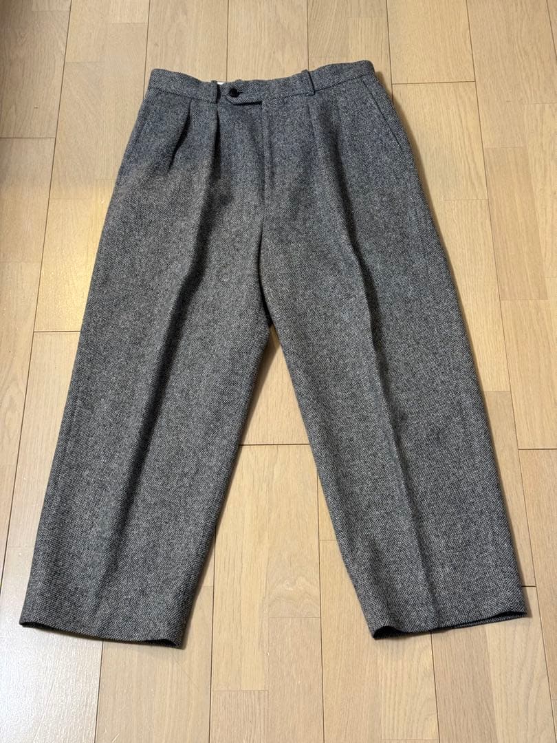 美品 steven alan 2タック ワイドドレスパンツ　スラックス