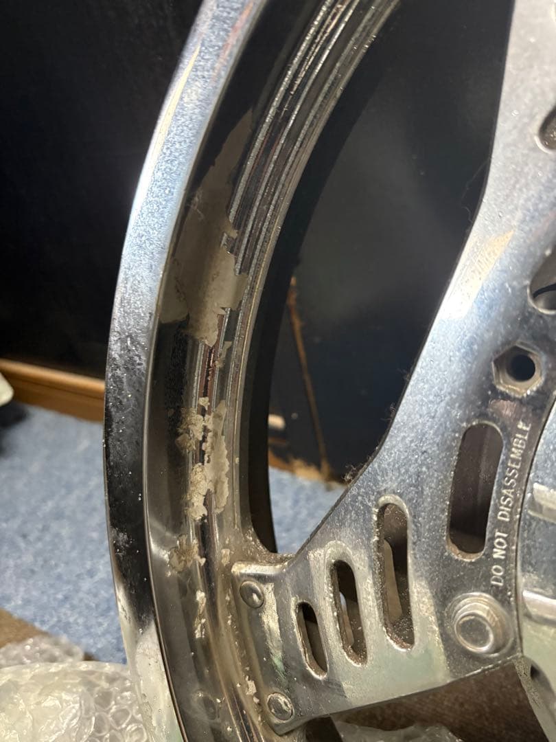 cbx400f前後ホイール メッキ　R