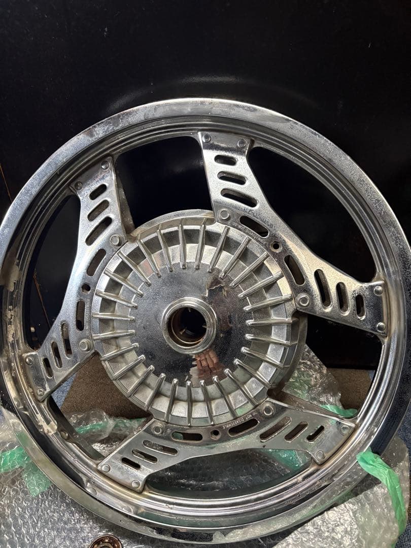 cbx400f前後ホイール メッキ　R