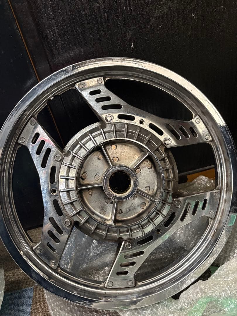 cbx400f前後ホイール メッキ　R