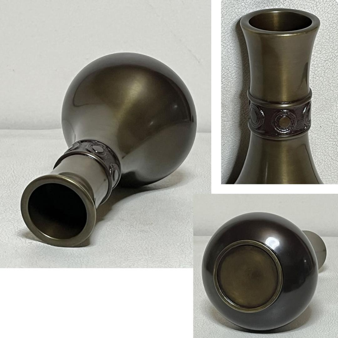 唐銅 皆具 八尾祥栄 共箱 水指 建水 杓立 蓋置 茶道具 【k3577】